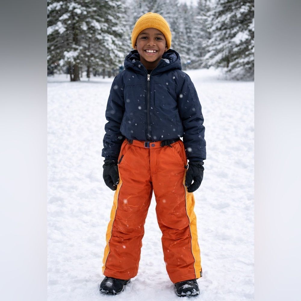 Lands' End Kid’s Youth Outerwear Winter Snow Pants Bottoms Iron Knee Size 12